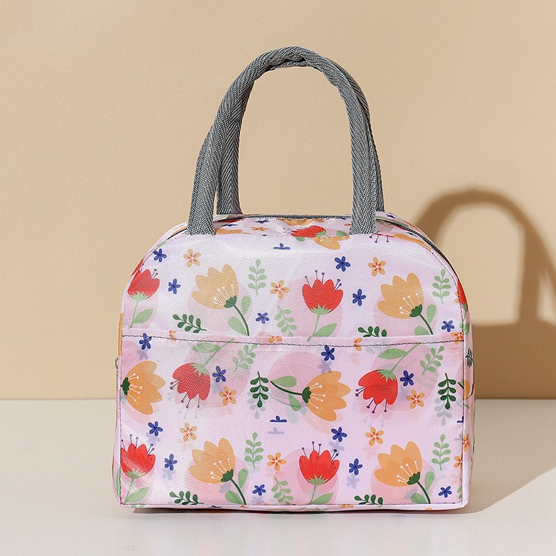 Bolsa de almuerzo de aluminio para estudiantes y trabajadores de oficina, bolsa de almuerzo de tela Oxford, bolsa aislante, bolsa de camping de gran capacidad.