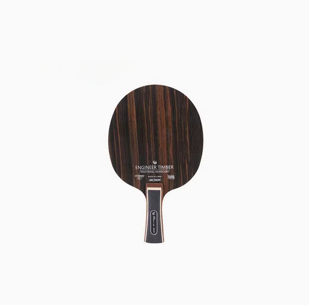 Procesamiento de la placa inferior de la raqueta de tenis de mesa, fibra de carbono de madera pura, placa horizontal recta de ataque rápido de arco de cinco capas y siete capas