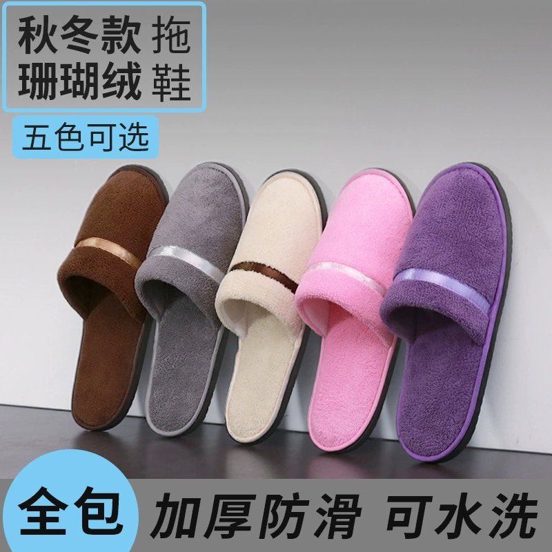 Одноразовые тапочки для гостиниц класса люкс, B&B, домашнего гостеприимства, утолщенные, нескользящие, для салонов красоты, оптом.