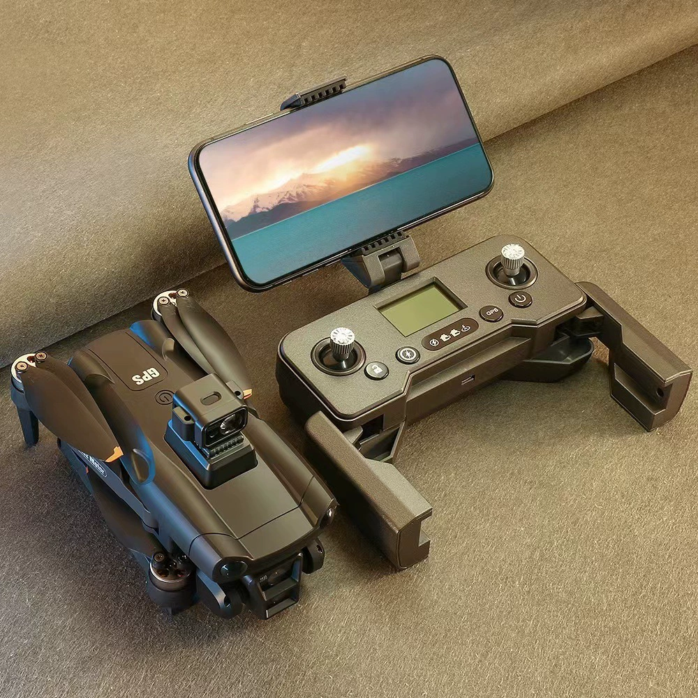 V198 Лазерный дрон для предотвращения препятствий, бесщеточный GPS, двойной объектив, экран, аэрофотосъемка, HD, дистанционное управление, полная защита самолета