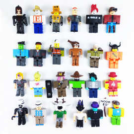 跨境roblox游戏周边玩偶收藏版24款虚拟世界积木人偶公仔拼装玩具