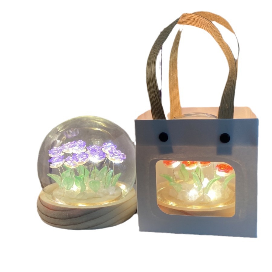 Luz de noche rosada DIY luces de atmósfera para novio novia novia cumpleaños regalo del día del maestro día de San Valentín lámparas LED