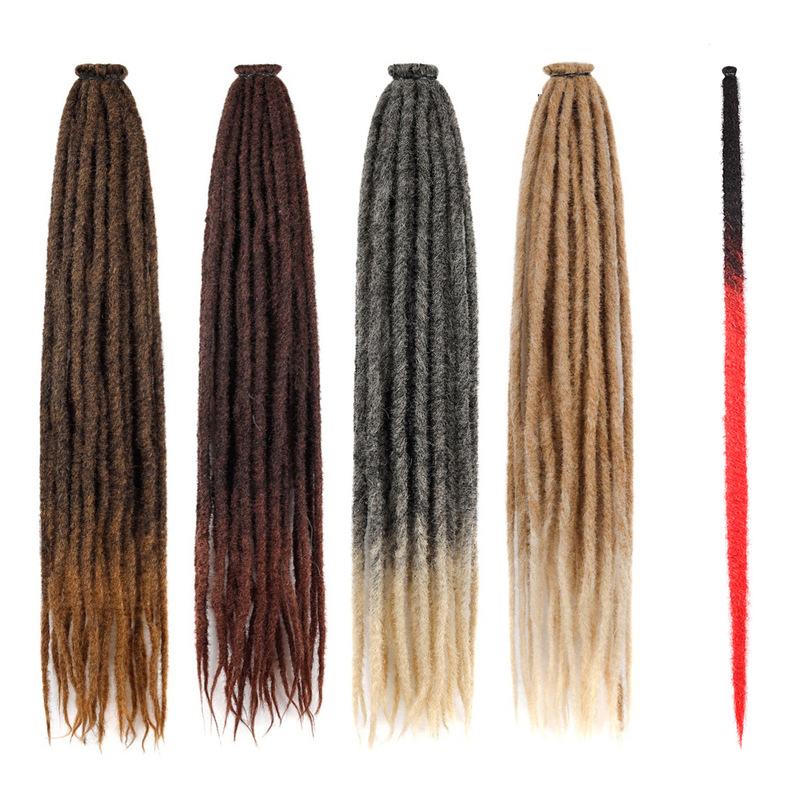 Cross-Border African 36inch Felt Wig Dreadlocks Hand-Crocheted Hair Extensions Synthetic Fiber Low-Temperature Silk Long Single-Strand Dreadlock Wig Cross-Border African 36inch Felt Wig Dreadlocks Hand-Crocheted Hair Extensions Synthetic Fiber Low-Temperature Silk Long Single-Strand Dreadlock Wig