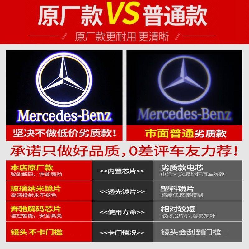 Mercedes-Benz Welcome Light C-Class E-Class A-Class S-Class Glc Glb Gla C200 260E300 Atmosphere Door Projection Light