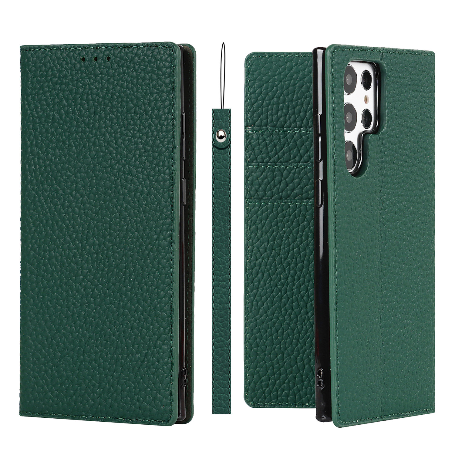 Genuine Leather Protective Case For Samsung Galaxy S24 And S25 Ultra_voghion.com