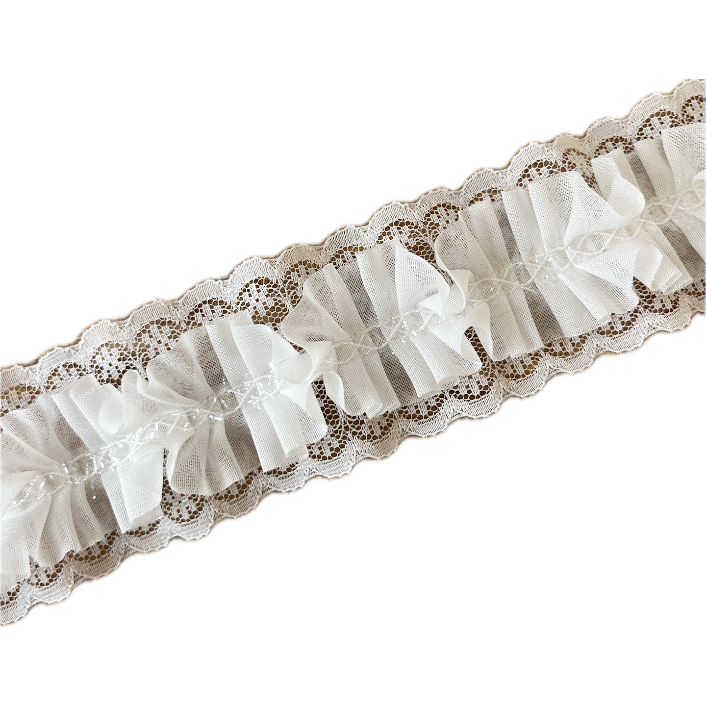 レースのアクセサリー手作りdiyネットの服の子供服のカーテンの服のしわの装飾の布地のスカートの裾