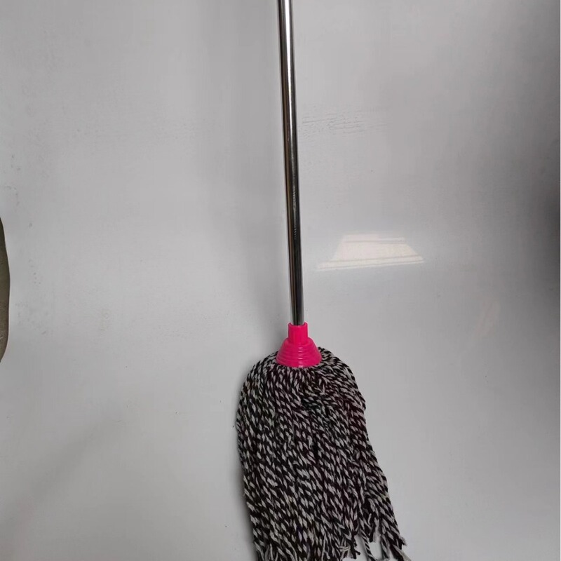 Manufacturer Wholesale Iron Cotton Mop Mop Plastic Head Mop Round Head Iron Wire Mop Large Quantity Discount
