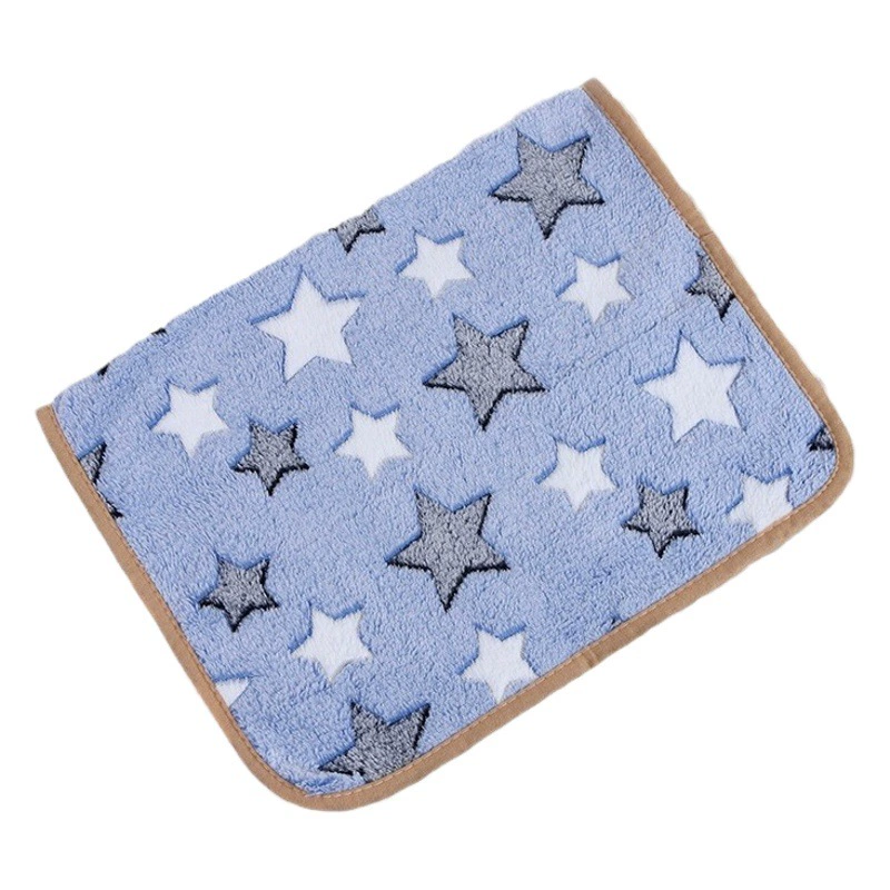 Трансграничный коврик для одеяла для домашних животных, милый мультяшный принт в виде лапы, устойчивое к укусам кошачье гнездо, универсальный плюшевый коралловый бархатный коврик для собак на четыре сезона