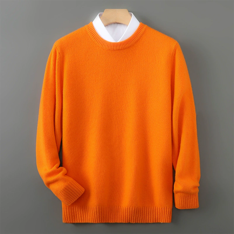 Толстый свитер для мужчин 100% шерстяной свитер осенью и зимой