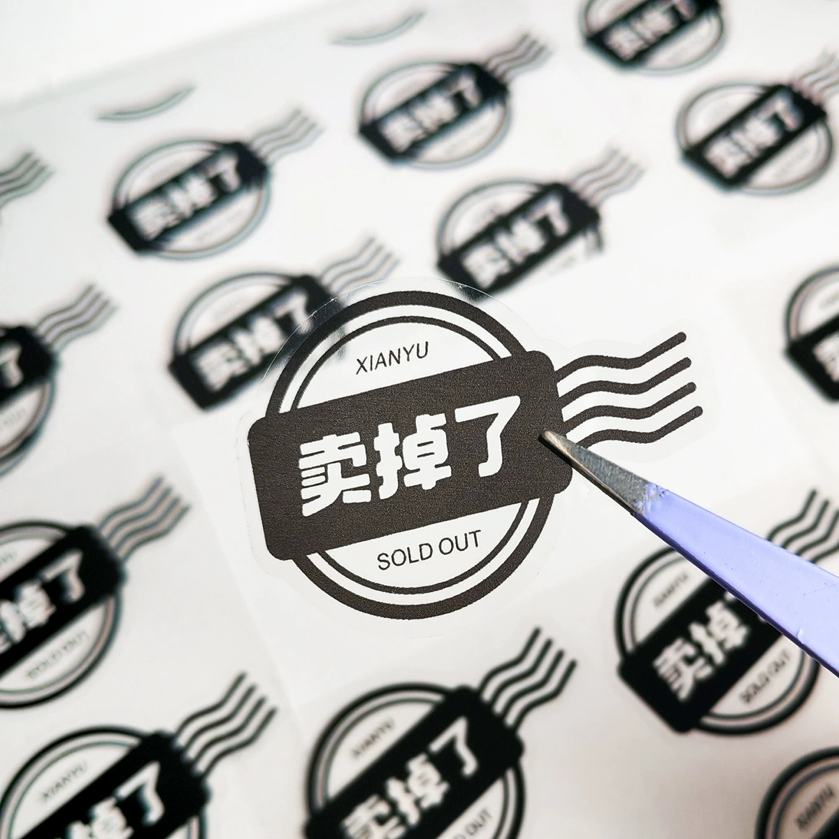 Rins Little Hong Book распродана наклейка с текстом из карты