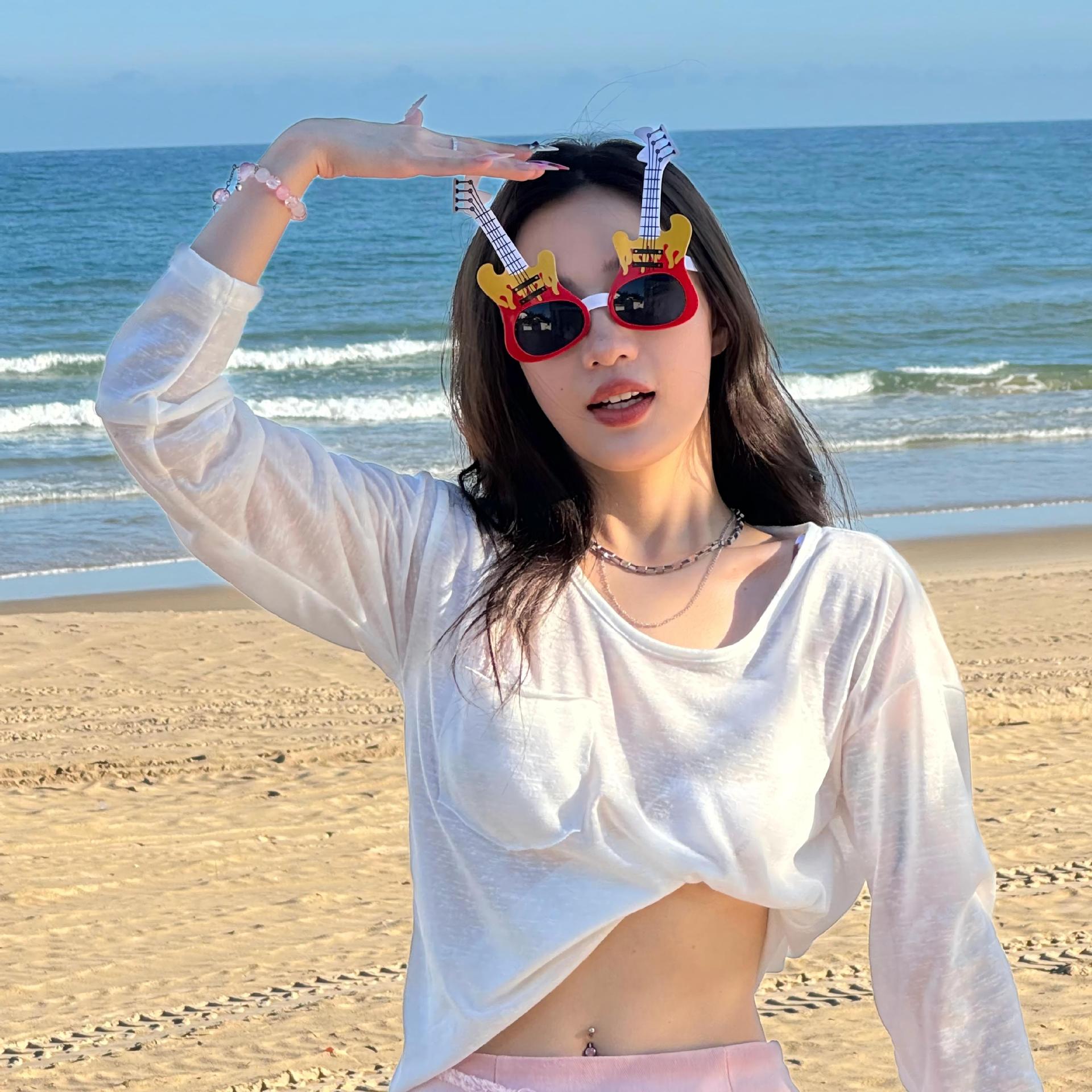Gafas de Fiesta con Temática Hawaiana, ABS, Divertido, Decorativo, para Fiestas en la Playa y Festivales de Música