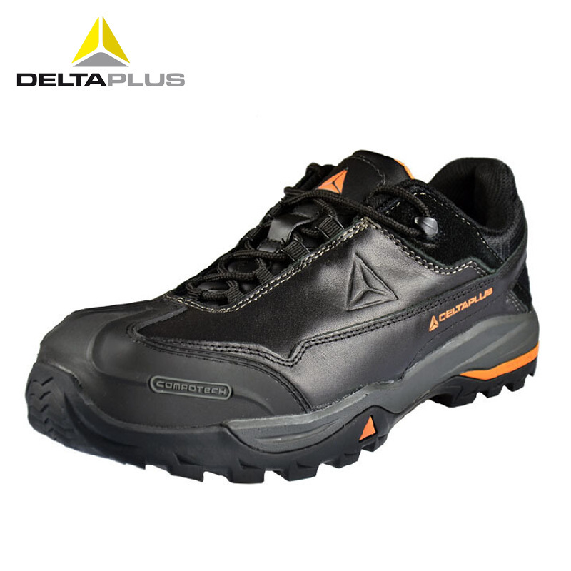 代尔塔301335全牛皮低帮安全鞋 防刺穿防砸耐高温耐磨防滑劳保鞋