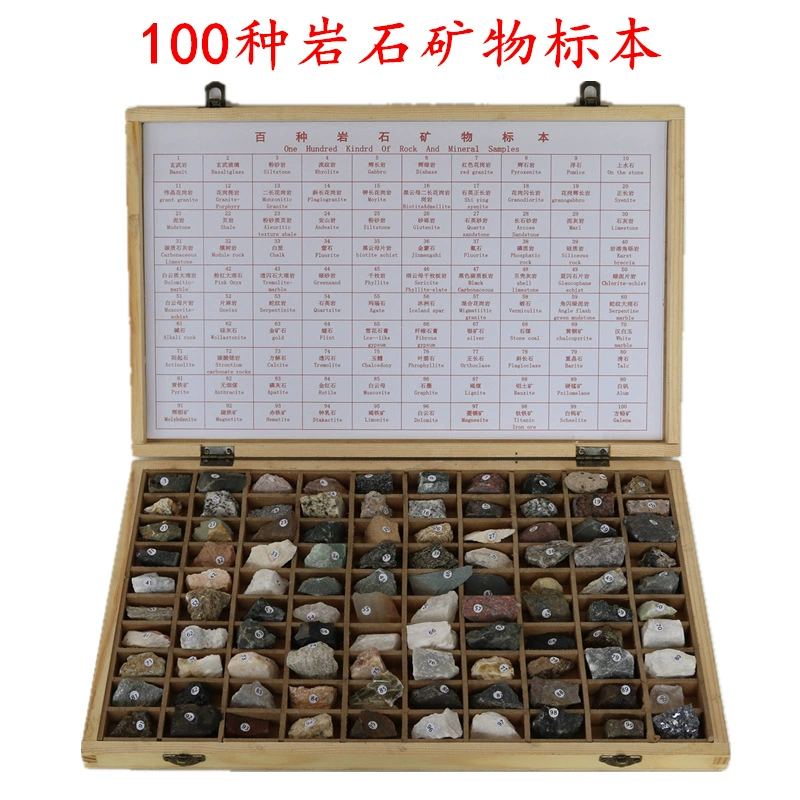100 видов образцов минеральных пород, сотни видов камней, география, геология, учебные пособия по горнодобывающей промышленности, выставочные учебные приборы.