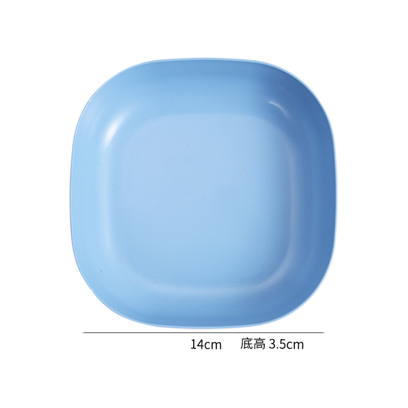 14.2cm 깊이 사각접시 블루 (28g)