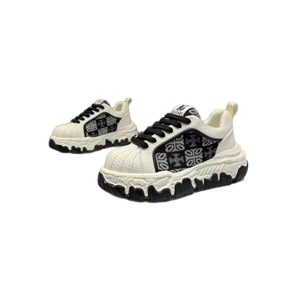 2026 Spring New Shoes, Thick-Soled, Height-Increasing, Color-Block, Versatile Men's Casual Shoes_vogvips.com