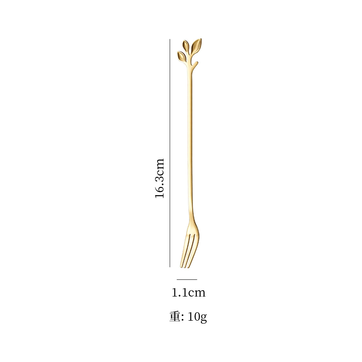 ช้อนชากาแฟและส้อม (สแตนเลส) ตกแต่ง ที่ตีผสม สีทองและหลายสี options