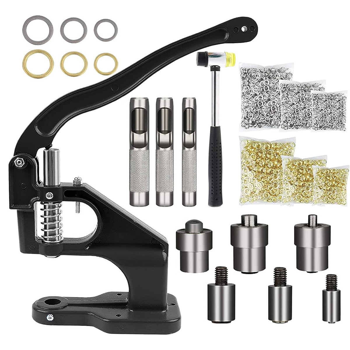 鸡眼四合扣手压机手动气眼铆钉机安装模具工具气眼鞋眼打扣机