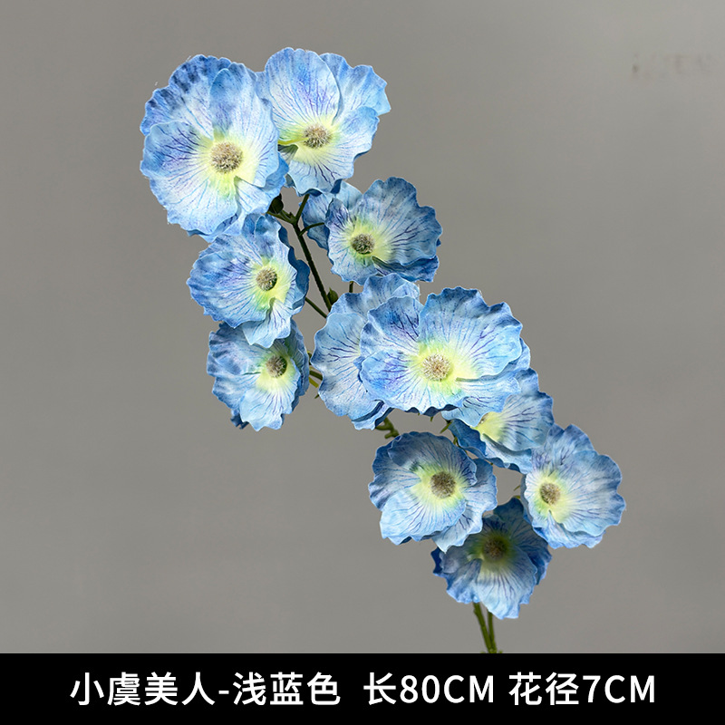 작은 양귀비 - 하늘색