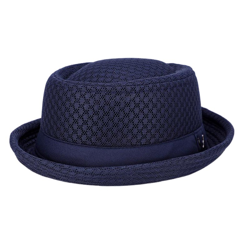Sombrero británico Jazz sombrero transpirable malla plana ala superior sombrero plegable sol sombrero fuerza fábrica venta al por mayor venta caliente
