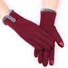 Demi-season keep warm street gloves, warm roly-poly doll, new collection