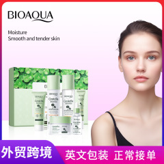 全英語bioaoua積雪草は6セットの保湿スキンケア用品セットをリラックスして保護します。