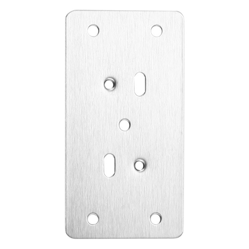 Placa de reparación de la bisagra de acero inoxidable engrosada instalación de la puerta del gabinete placa fija ropa muebles daños bisagra reparación artefacto