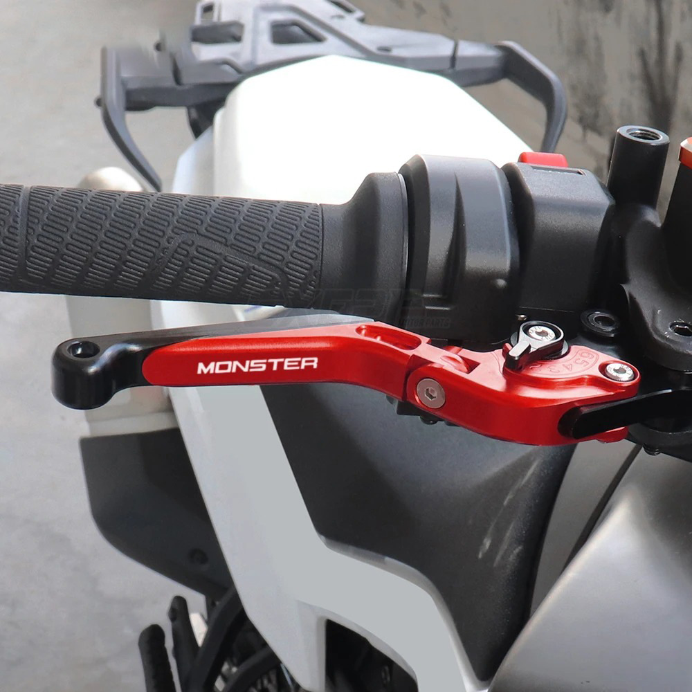 Suitable for Ducati Monster 696 Motorcycle Cnc Telescopic Folding Brake Clutch Handle Lever Horn