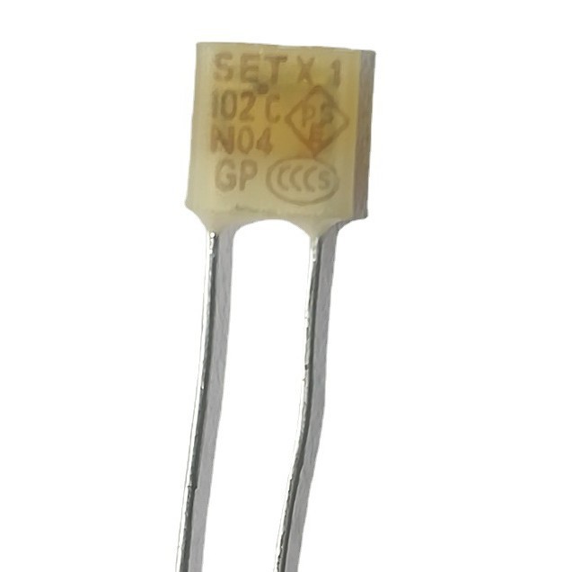 X1 102度3A 暖手袋温度保险丝 电暖袋热熔断器 电热水袋热保护器