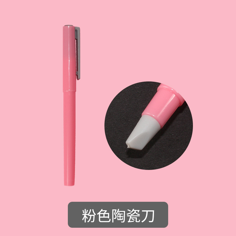 Fei luolang CP-55 mano cuenta pegatinas corte pluma cuchillo de cerámica cabeza de la pluma de corte de papel tallado mano cuenta tipo pluma cuchillo de talla