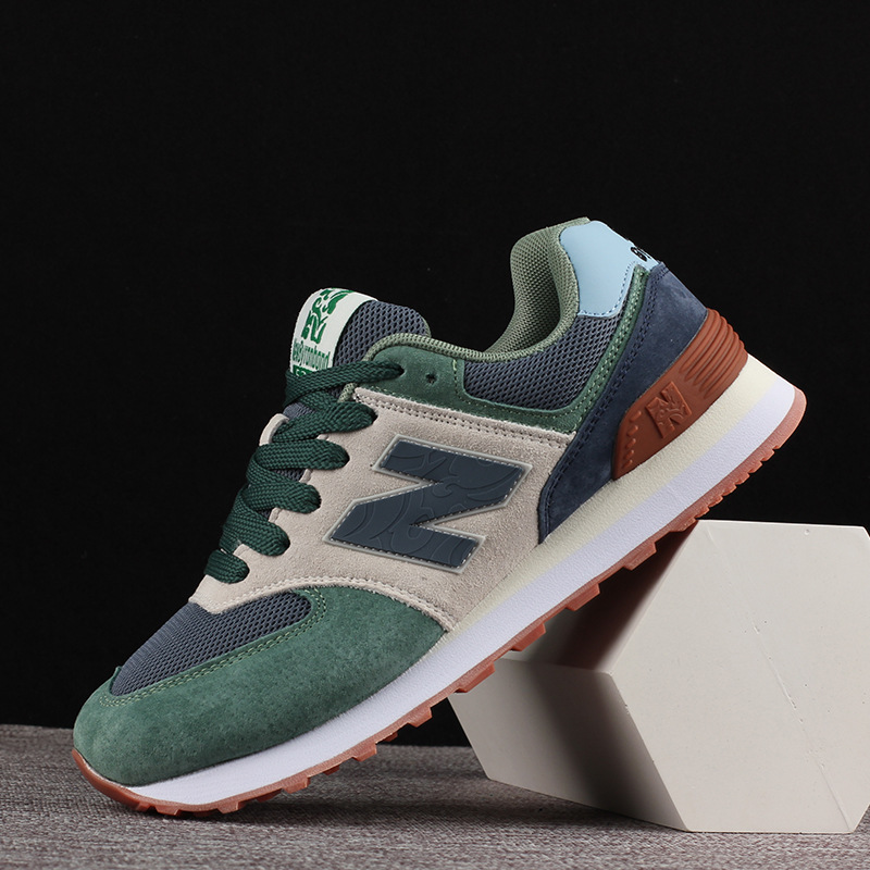 574平底休閒鞋情侶款跑步鞋輕便平底鞋男女同款慢跑鞋運動鞋男潮