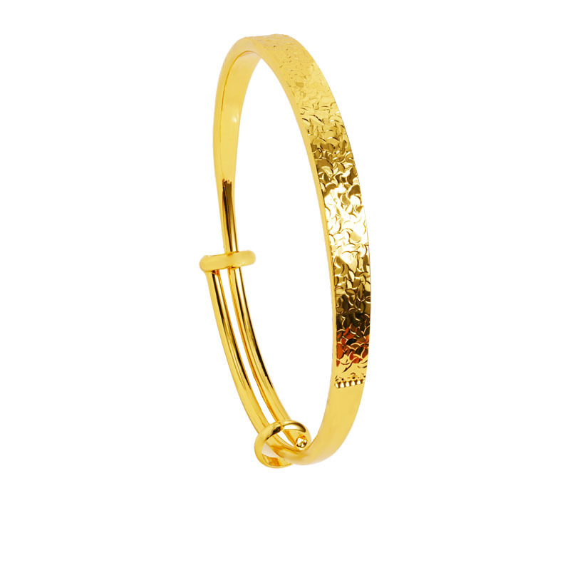 Nuevo estilo chino vietnamita antiguo brazalete de oro palacio viento ancho cara pulsera de hielo ligero lujo no se desvanece joyas