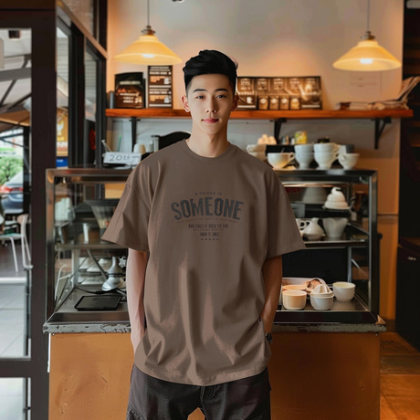 短袖男t恤纯棉ins简约休闲百搭男装T恤印花t恤复古衣服男夏季批发