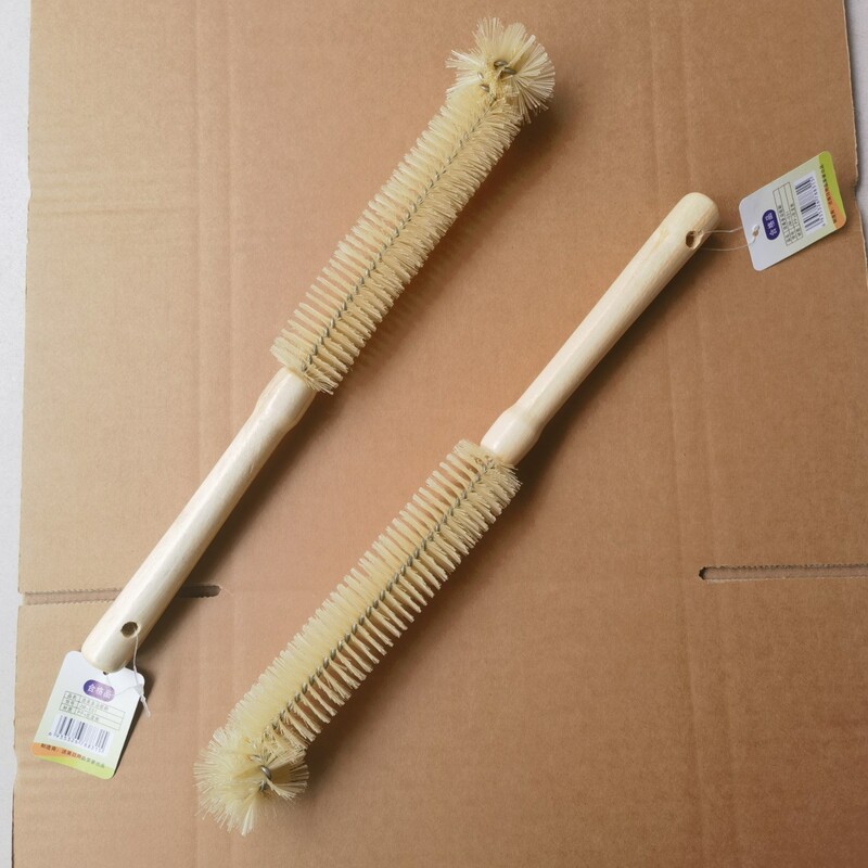 Long-Handled Cup Brush, Bottle Brush, Wooden Handle, Linyi Daily Necessities Store, Two-Yuan Store, Extended Cleaning Elastic Fiber Cup Brush