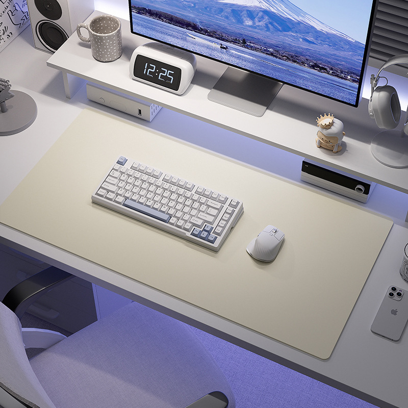 マウスパッド超巨大防水汚れ防止puレザーテーブルパッドオフィスデスクトップノートブックキーボードパソコンデスクマット高级感|undefined
