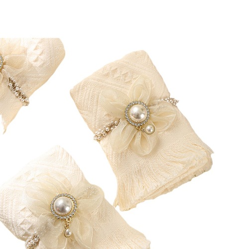 Gourmet Gift Towel Set - Exquisite 100% Cotton Fringe Towels - Elegant and Simple Home Gift - Ideal for Gifting and Practical Use