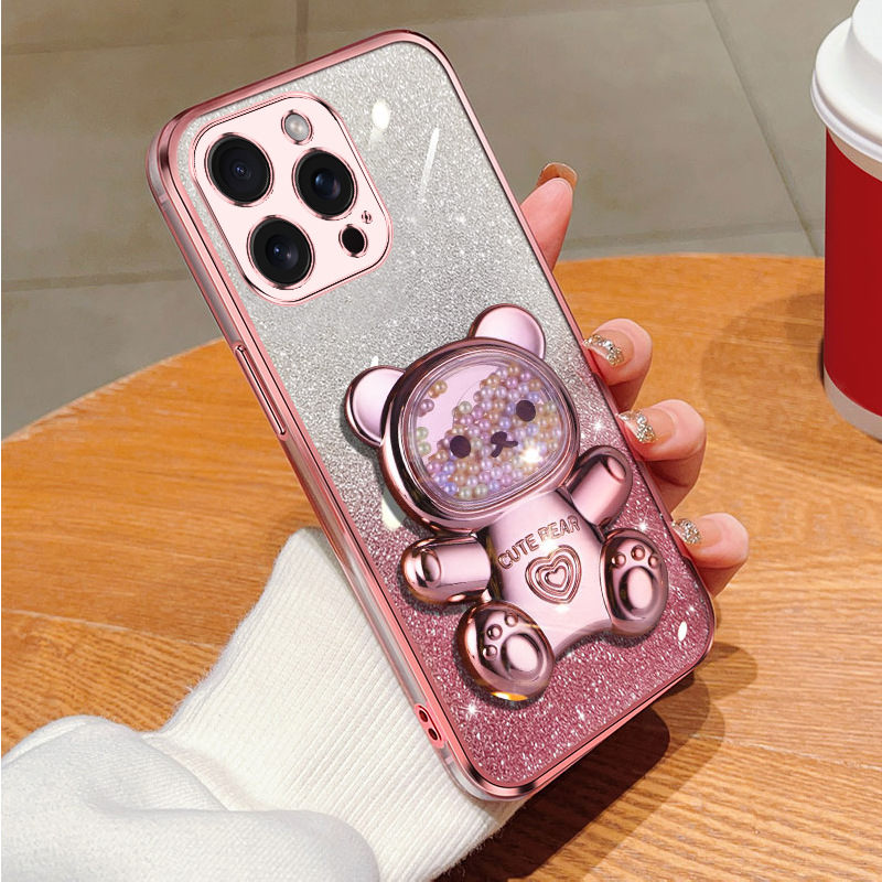 虹糖全メッキ携帯ケーススタンドストレッチ折り畳みデスクトップ横縦両用スタンド女子かわいいスタンド潮