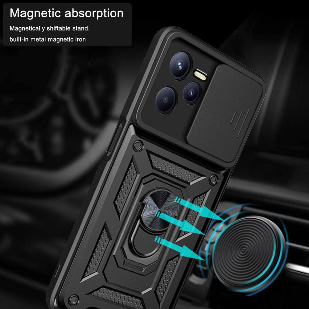 Cross-Border Applicable Realme 10 4g Smooth Window Push Window Goggles Oppo A16 Bracket Multi-Functional C35 Protective Cover