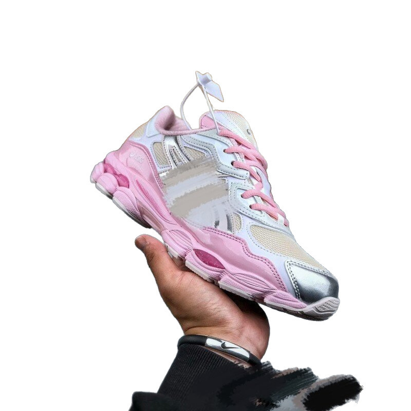 Visión alta para hombres y mujeres gel-nyc empalmado malla transpirable zapatos de carrera pareja antideslizante desgaste zapatillas deportivas casuales