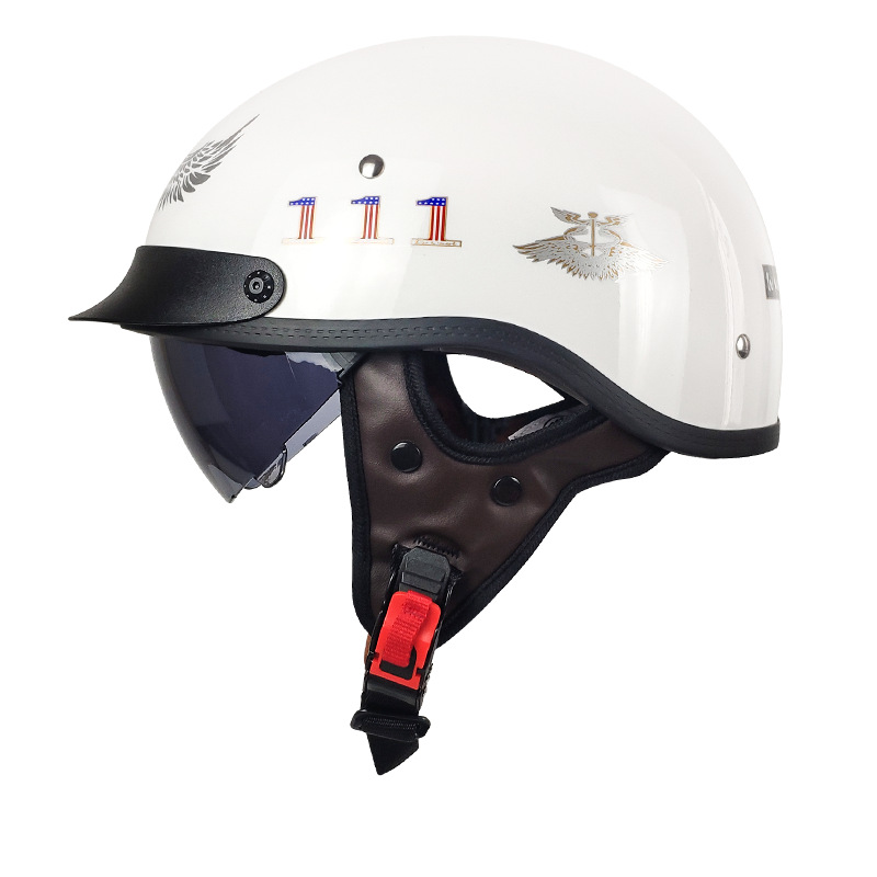 3C certificado retro medio casco fábrica punto Comercio exterior motocicleta primicia casco nacional estándar clase A coche eléctrico casco verano