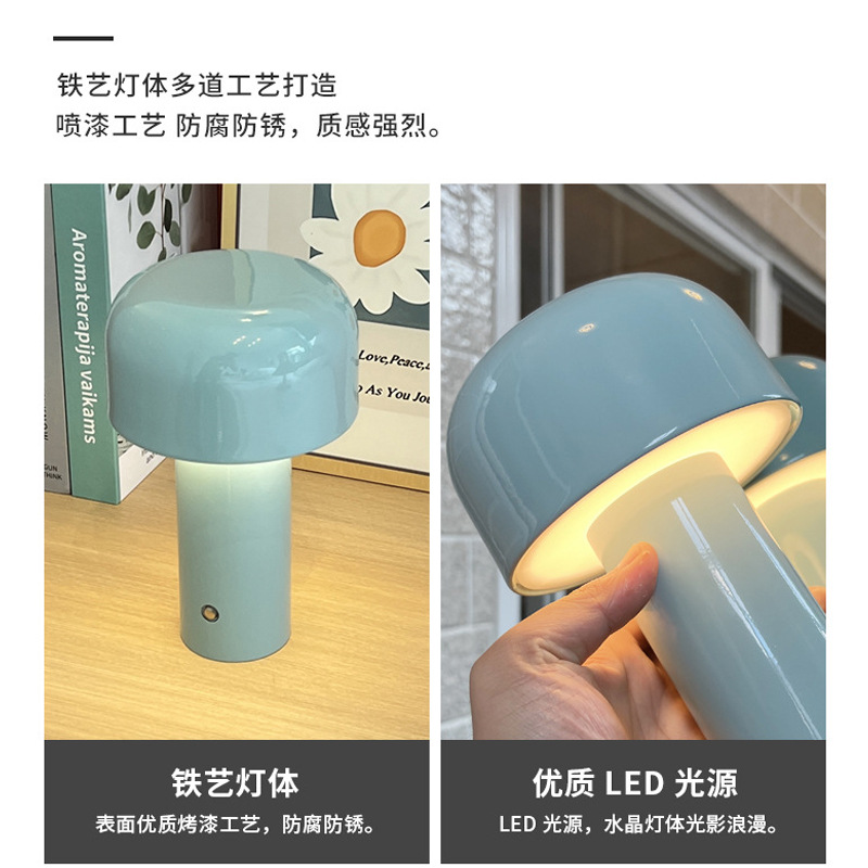 Nordic seta lámpara de mesa decorativa USB recargable restaurante bar lámpara de mesa creativa LED hogar comedor lámpara de mesa de noche