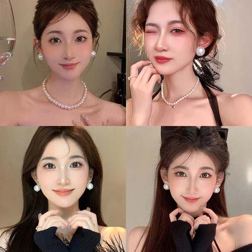 Set of 4 S925 Silver Needles Long Tassel Butterfly Knot Earrings for Women, Lightweight and Unique Design, High-End Pearl Earrings