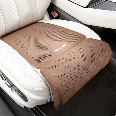Suitable for All Seasons, Seat cushion, seat cover - d-type-leg-rest-chestnut-brown-single