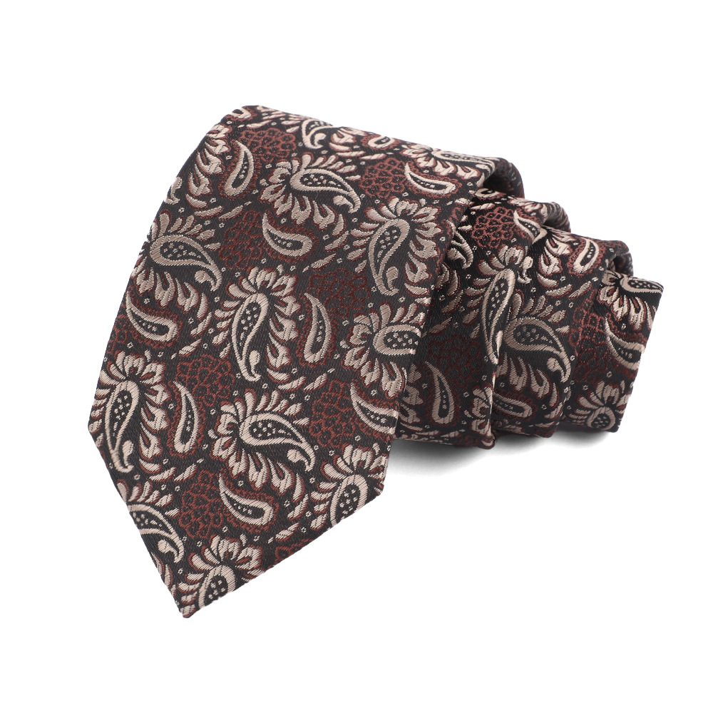 Corbata de hombre 8cm para hombre, bordado jacquard de alta calidad para hombre, corbata de negocios, corbata de seda de poliéster, fábrica al por mayor