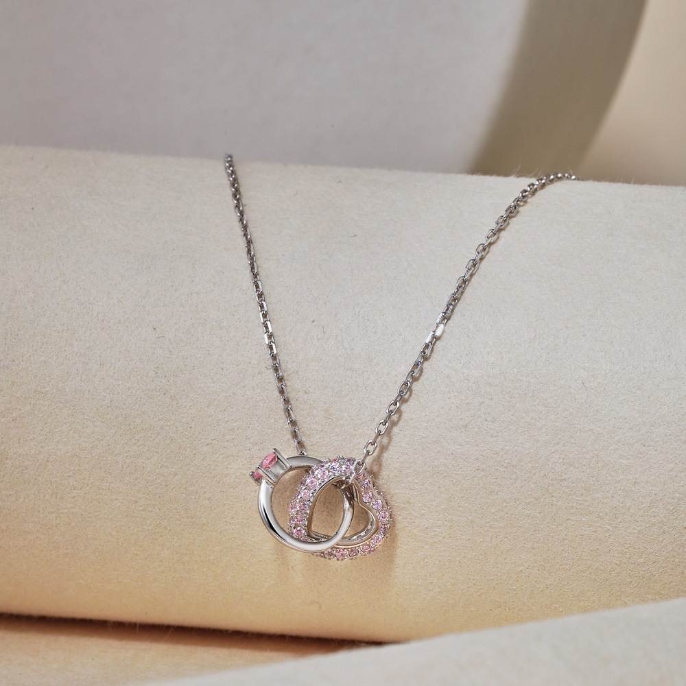 Daily, Date Occasion 1 Piece 925 Sterling Silver Four Leaf Clover Heart Shape Ginkgo Leaf 925 Sterling Silver Cable Chain Pendant Necklace