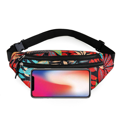 Nylon multi-layer waist bag women's shoulder bag personal casual women's bag shoulder mobile phone bag summer fashion camouflage cross-body chest bag