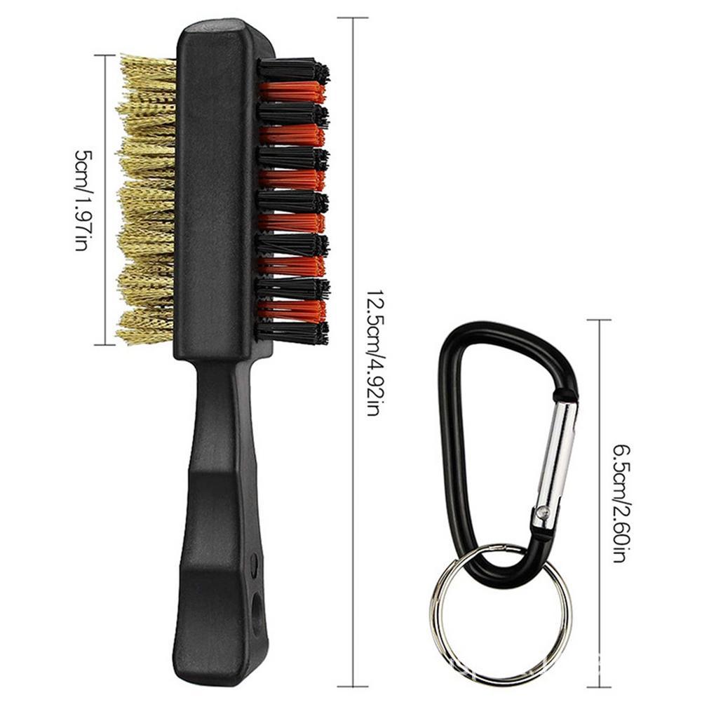 Cepillo de doble cara para golf Cepillo de limpieza para palos de golf Cepillo de doble cara para lana de cobre para golf Suministros para golf