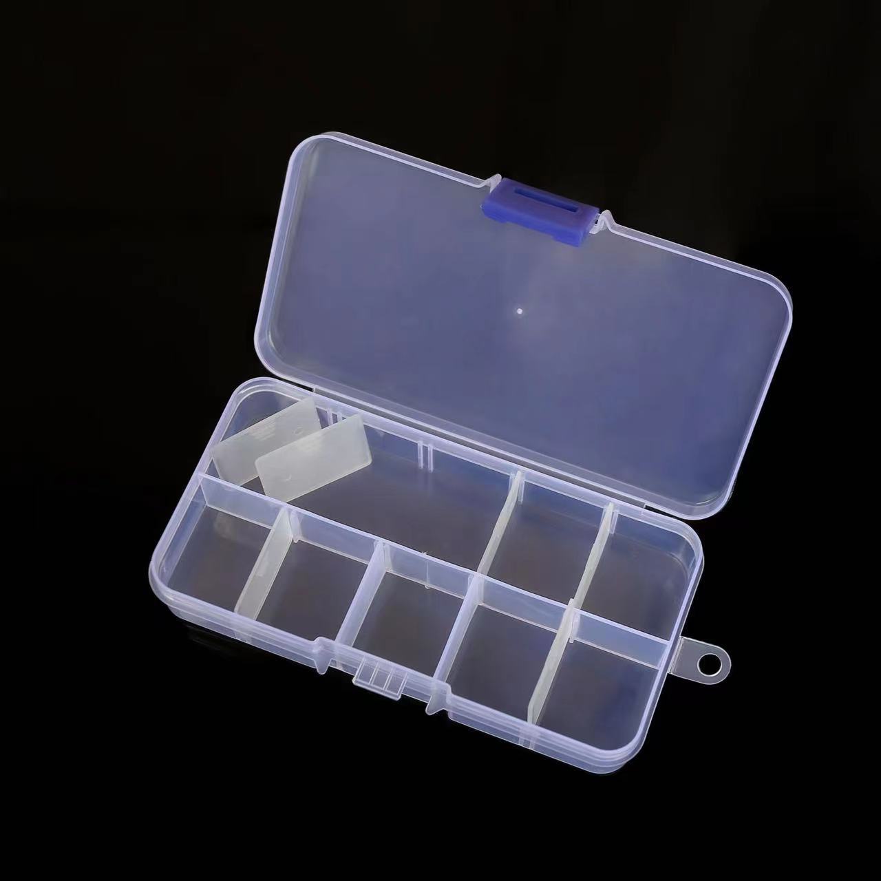 Accesorios DIY piezas de joyería cuentas transparentes caja de almacenamiento pendientes caja de almacenamiento joyería caja de acabado caja desmontable