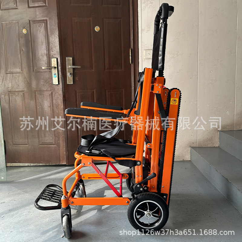 Silla de ruedas inteligente ligera escalera ascendente desmontable, silla de ruedas portátil para subir y bajar escaleras y ahorrar mano de obra