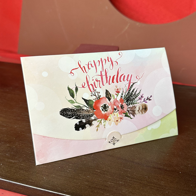 創意グリーティングカード小清新誕生日おめでとうカード学生感謝友情カード花小グリーティングカード|undefined