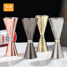 304不锈钢量杯带刻度鸡尾酒调酒盎司杯双头量酒器调酒工具定制